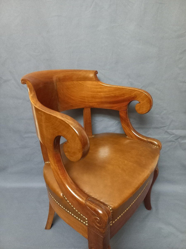 Early 19th Century Leather Office Chair