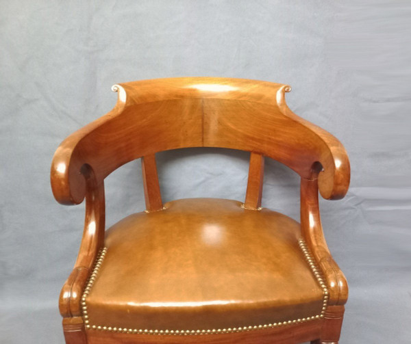 Early 19th Century Leather Office Chair