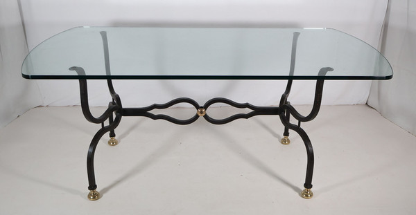 Table et 6 chaises Iron Savonarola Dante années 60