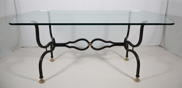 Table et 6 chaises Iron Savonarola Dante années 60