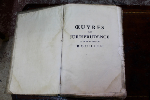 2 Volumes Of Old Books Of Jurisprudence From 1787 By M./Bouhier