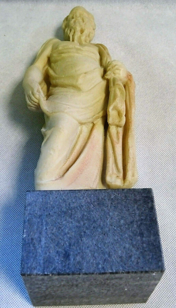 Antike griechische Statuette mit Darstellung des Sokrates aus dem frühen 20. Jahrhundert