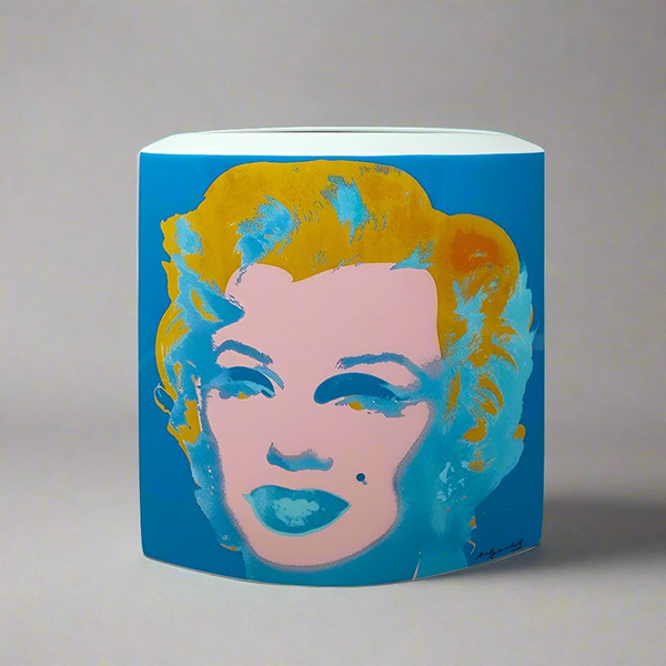 Erstaunliche Andy Warhol-Vase für Rosenthal aus den 1990ern. Hergestellt in Deutschland.