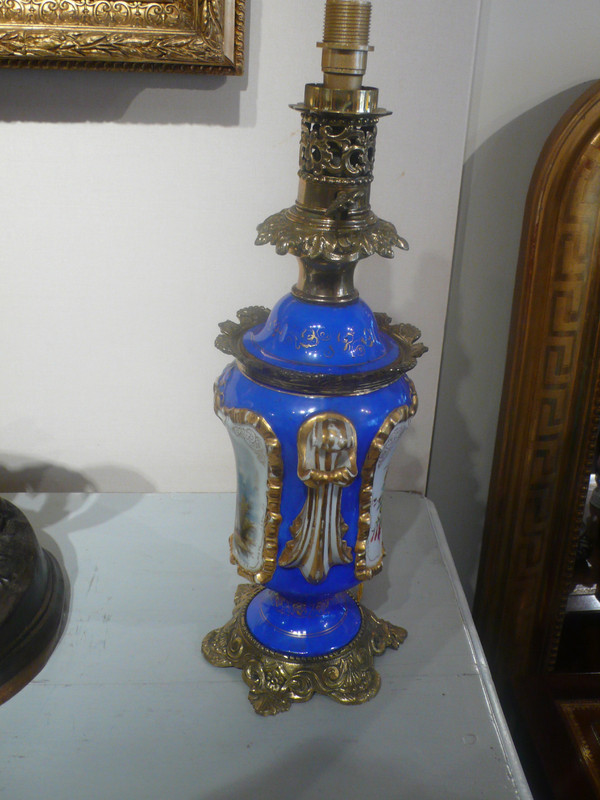 Pair of porcelain lamps from the Napoleon III period