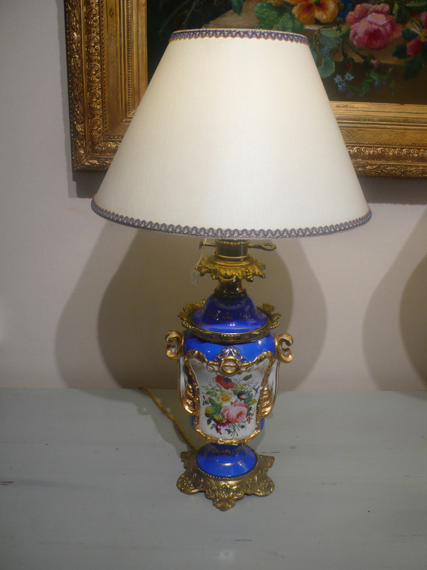 Pair of porcelain lamps from the Napoleon III period