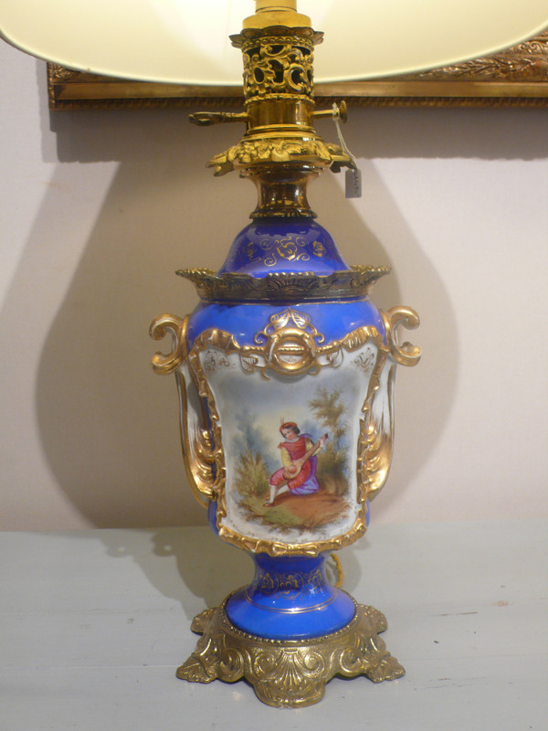 Pair of porcelain lamps from the Napoleon III period