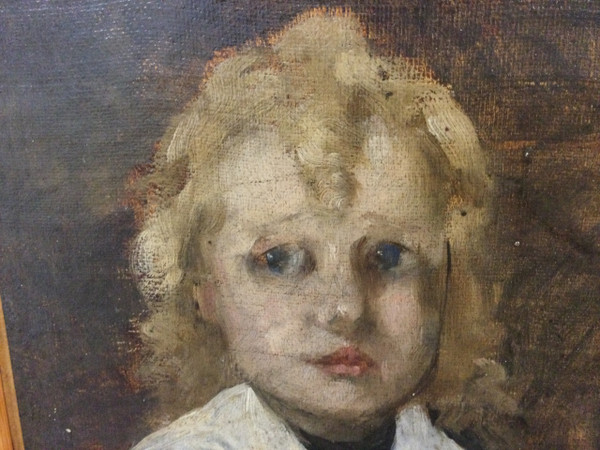 Small child portrait by Jean Célestin DANGUY