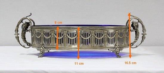  Centre de Table en Métal Argenté - 2ème partie XIXe 