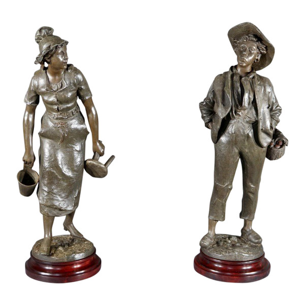 Pair of Regulate Sculptures, signed H.Weiss – Late 19th century