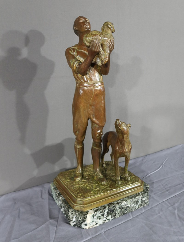 Bronze Sculpture with Double Patina - Early 20th Century