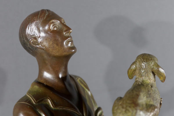 Bronze Sculpture with Double Patina - Early 20th Century