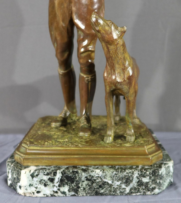 Bronze Sculpture with Double Patina - Early 20th Century