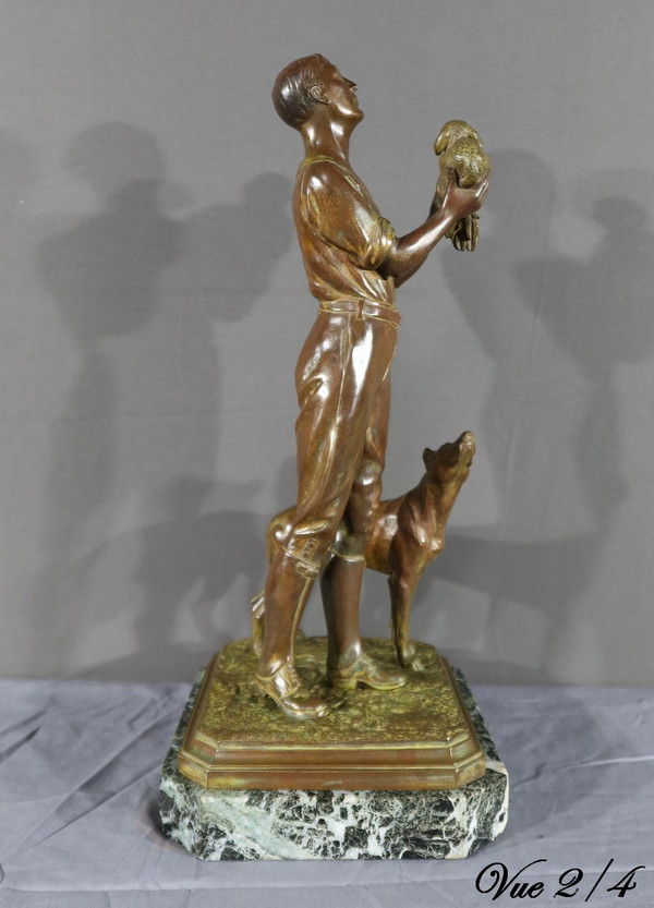 Bronze Sculpture with Double Patina - Early 20th Century