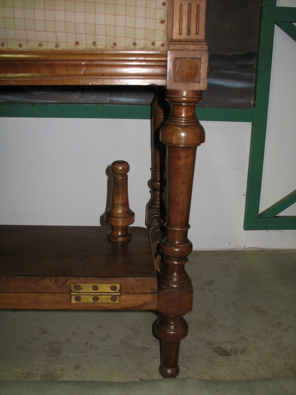 Walnut Billiard Bench - 20th Century