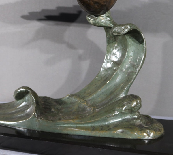 Bronze “The Seagull”, attributed to Erget – Early 20th century