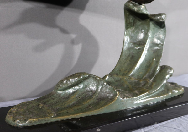 Bronze “The Seagull”, attributed to Erget – Early 20th century