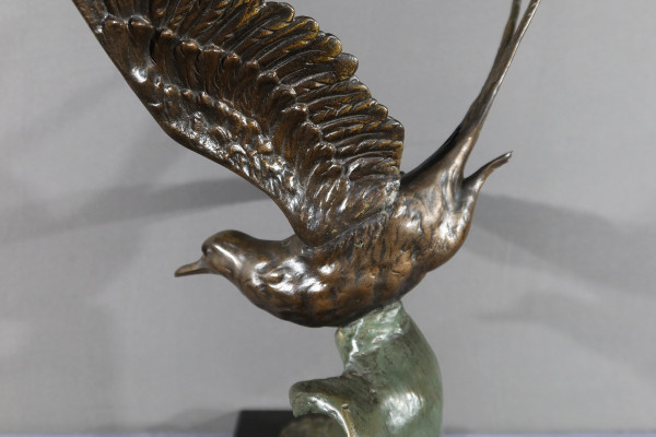 Bronze “The Seagull”, attributed to Erget – Early 20th century