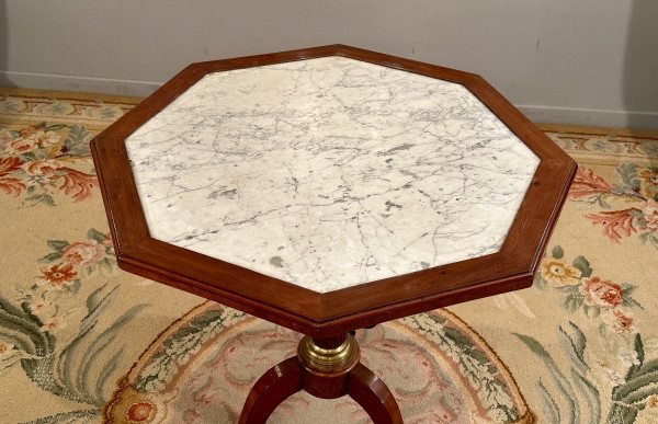 Molitor,  Gueridon Table De Salon En Acajou d'Epoque Louis XVI Vers 1780