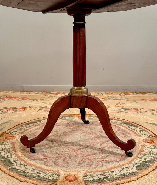 Molitor,  Gueridon Table De Salon En Acajou d'Epoque Louis XVI Vers 1780