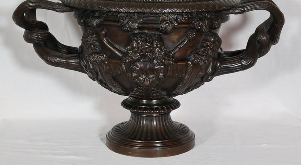 Bronze Cup Said Warwick Vase H Luppens 19th Century 