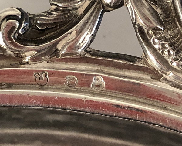 Ecuelle Couverte à Oreilles Argent Fermiers Généraux Rennes Buchet 819gr 18è