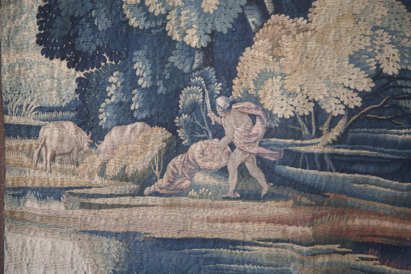 Important tapestry, Apollo Et Cupidon, Atelier du Faubourg St Marcel, circa 1635-1650