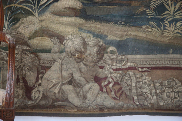 Important tapestry, Apollo Et Cupidon, Atelier du Faubourg St Marcel, circa 1635-1650