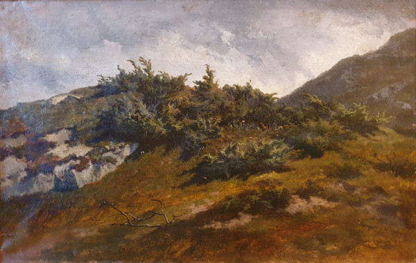 Jacques ODIER - Mountain landscape (study)