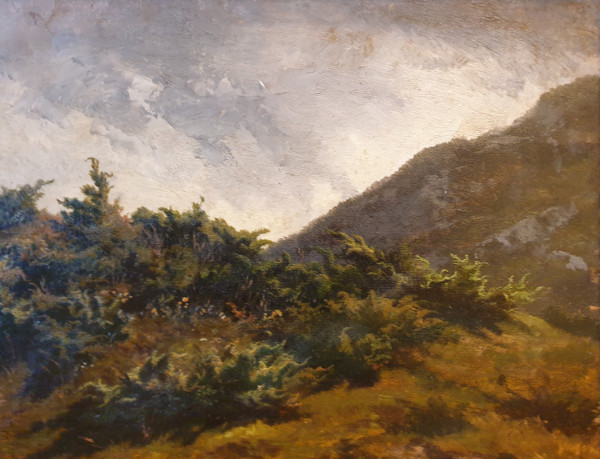 Jacques ODIER - Mountain landscape (study)