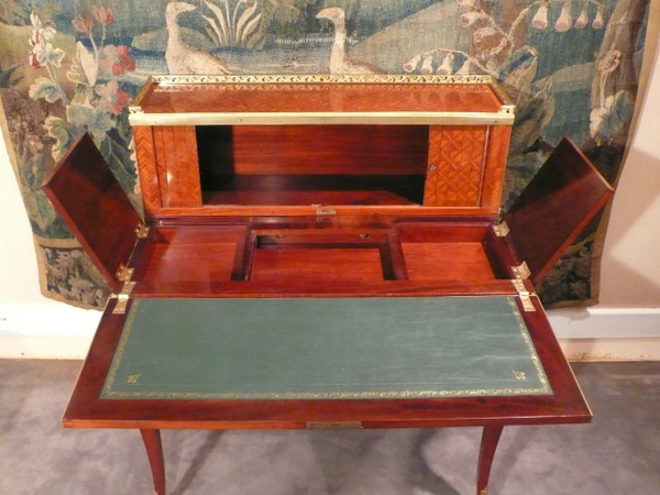 Marquetry system desk.