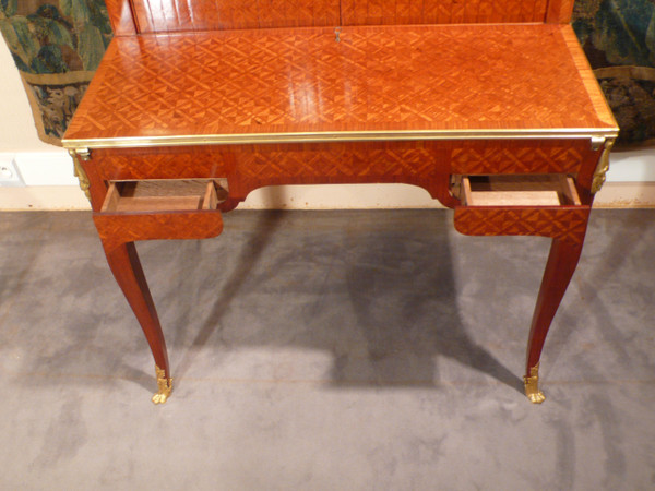 Marquetry system desk.