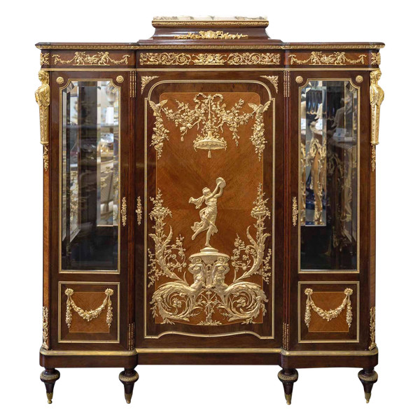 Attributed to François Linke Une Vitrine De Style Louis XVI époque 19ème Siècle