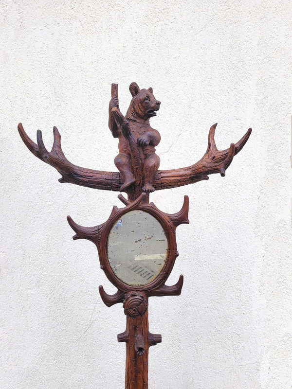 Bear coat rack, Black Forest, Late 19th Early 20th Century