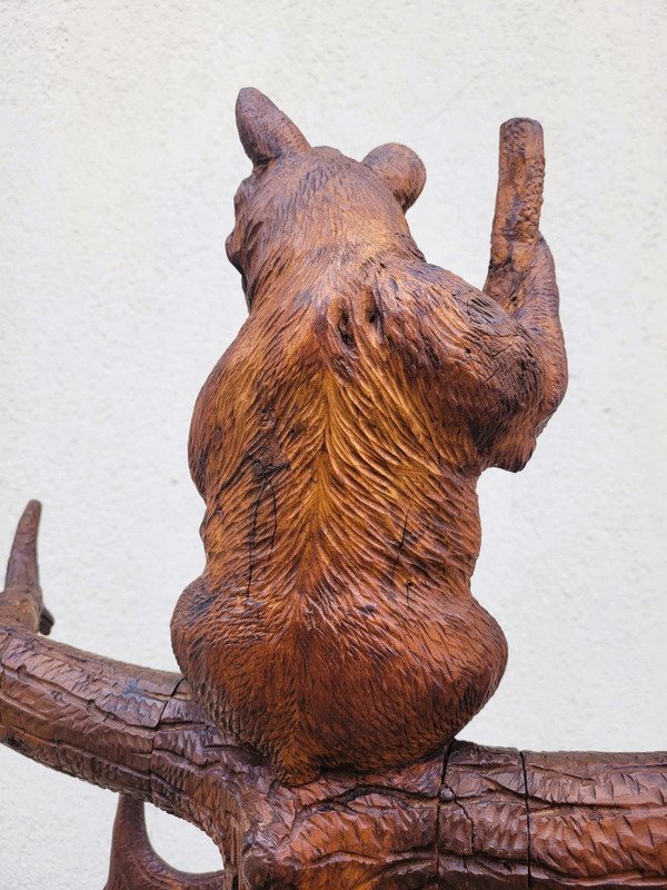 Bear coat rack, Black Forest, Late 19th Early 20th Century