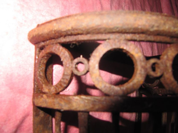 Early 20th century wrought iron wall lamp