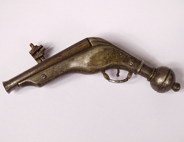 Miniature Wrought Iron Wheel Gun Nuremberg Workshops Germany 16th century