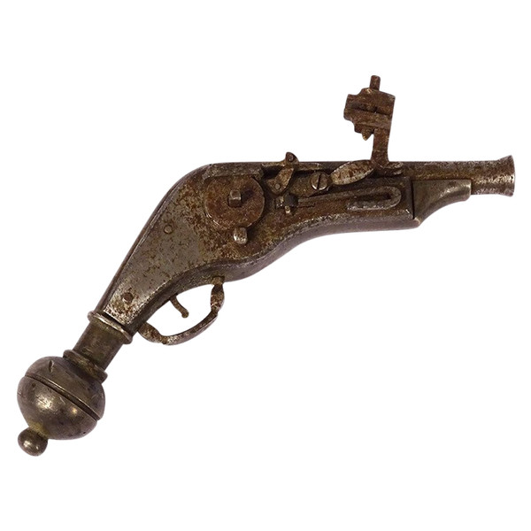 Miniature Wrought Iron Wheel Gun Nuremberg Workshops Germany 16th century