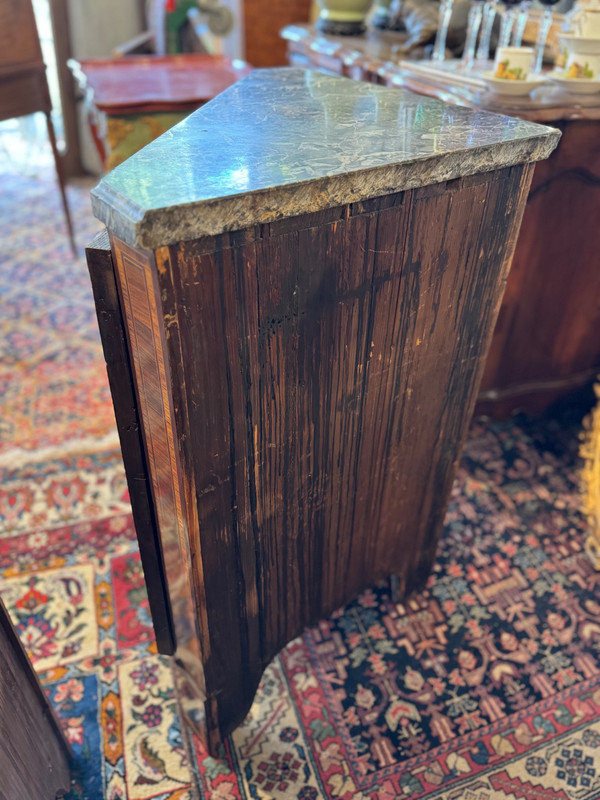 Pair of 18th century Louis XVI corner cupboards