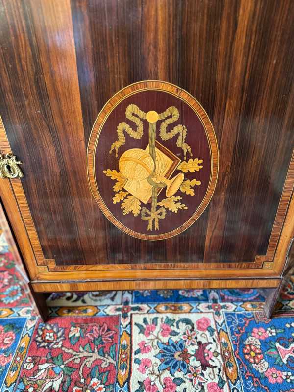 Pair of 18th century Louis XVI corner cupboards