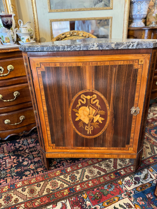 Pair of 18th century Louis XVI corner cupboards