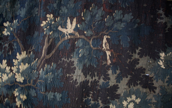 Aubusson tapestry, Greenery with birds, 18th century