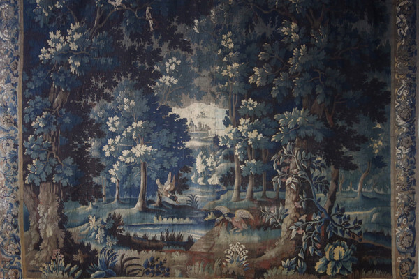 Aubusson tapestry, Greenery with birds, 18th century