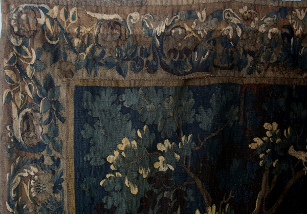 Aubusson tapestry, Greenery with birds, 18th century