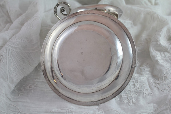 Solid silver cup and saucer 'Vieillard' hallmark, big guarantee Paris (1819-1838)