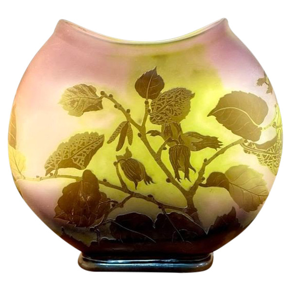 Emile Gallé Vase „Aux Noisettes“