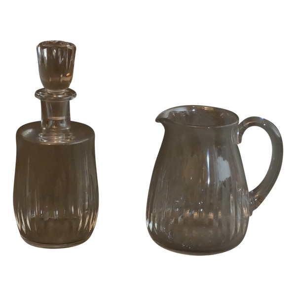   Baccarat carafe and pitcher Cassino model.