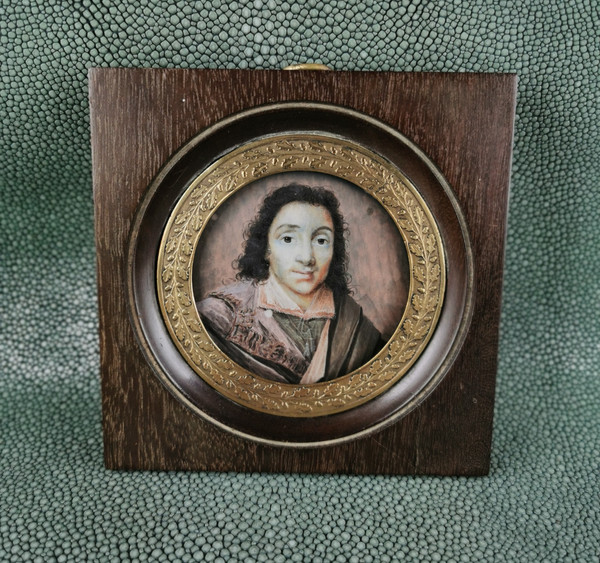 Miniature On Ivory Portrait Of An Astronomer