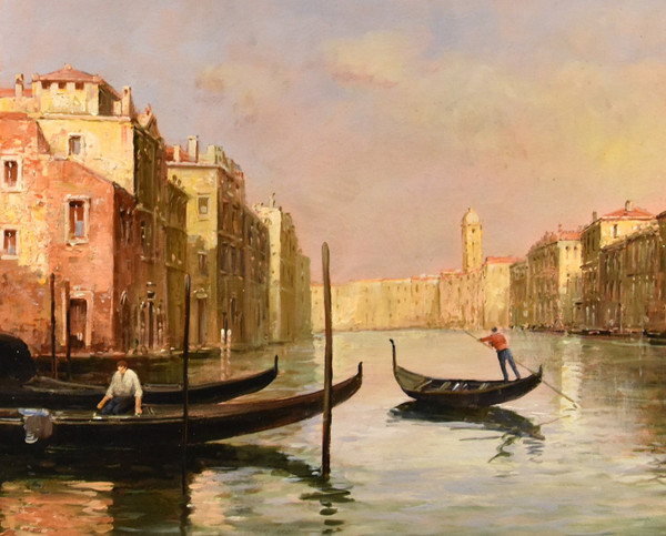 View Of Venice With The Grand Canal, Antoine Bouvard (l'isere 1875 - Paris 1957) 