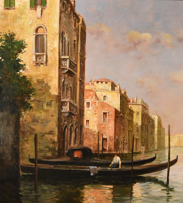 View Of Venice With The Grand Canal, Antoine Bouvard (l'isere 1875 - Paris 1957) 