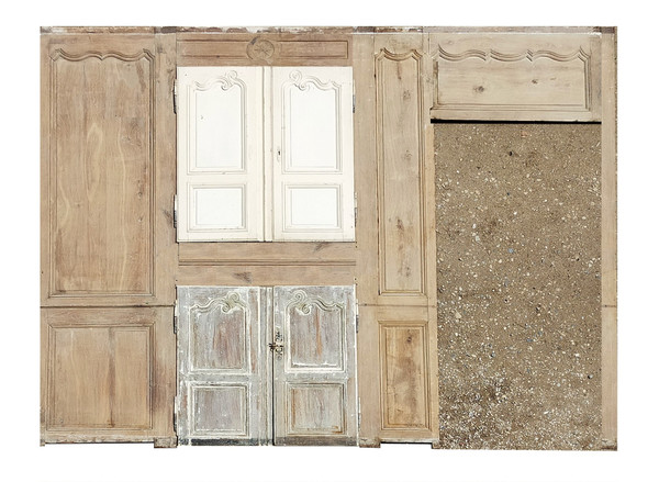 18th Century Woodwork Trumeau In Oak And Other Woodwork Old Doors